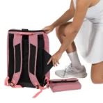 Mochila Adidas Marta Ortega Protour 3.5 Rosa Negro 2026 - Imagen 5