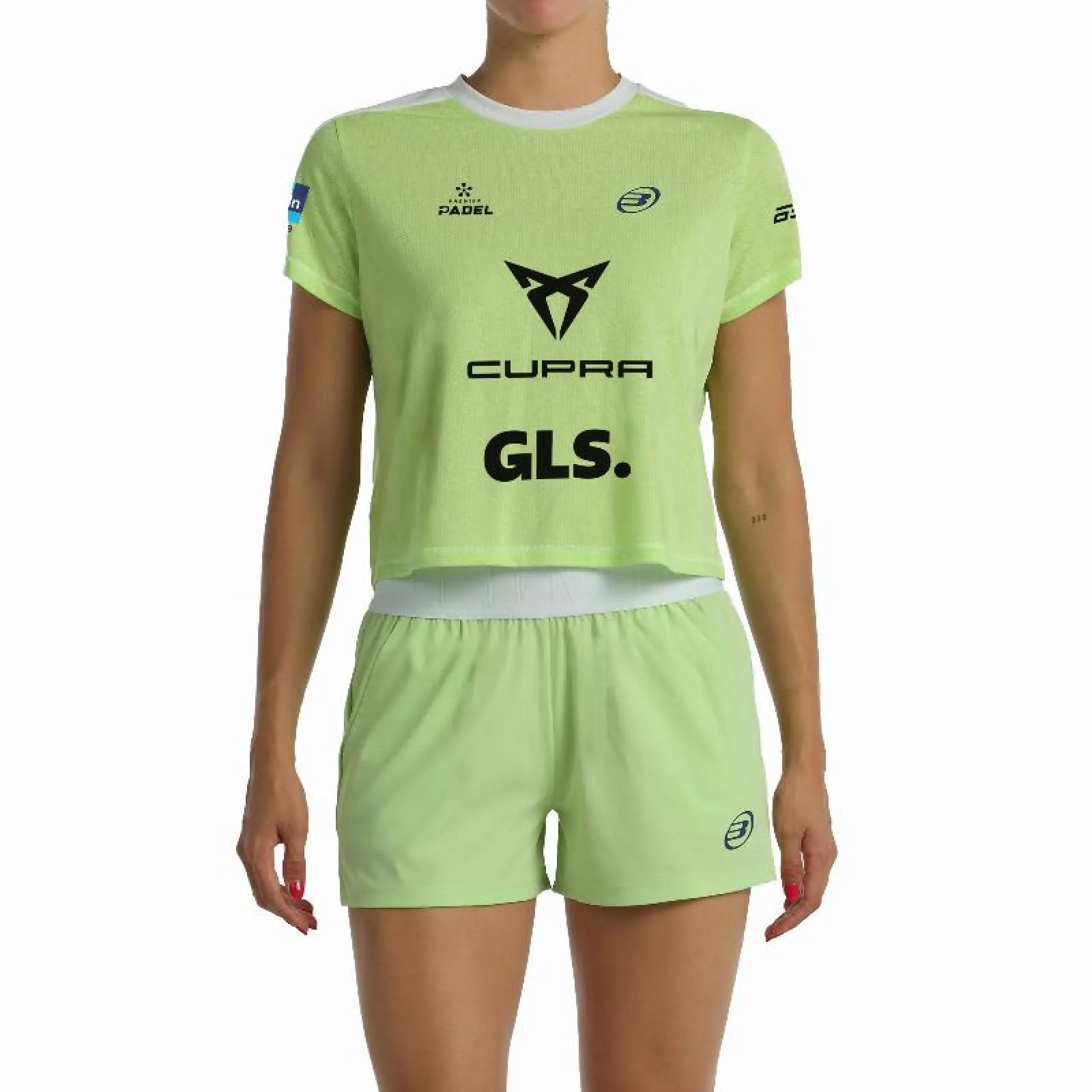 REMERAS BULLPADEL BEA GONZALEZ PREMIER PADEL BILMA VERDE MANZANA Remera Bullpadel Bea Gonzalez Premier Padel Bilma Verde Manzana - Imagen 1