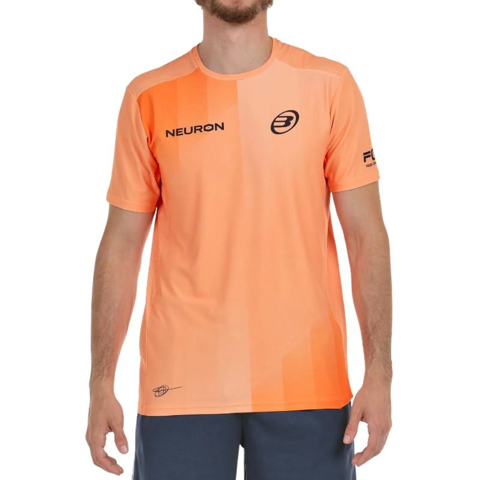 REMERAS BULLPADEL CHINGOTTO 25V PAPAYA Remera Bullpadel Chingotto 25V Papaya - Imagen 1