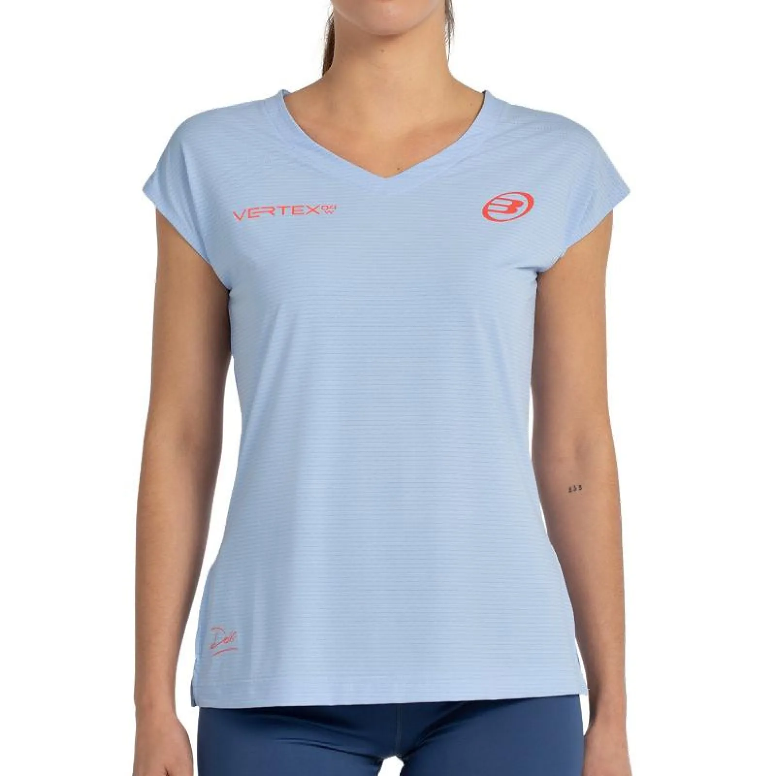 REMERAS BULLPADEL DELFI BREA 25I AZUL CELESTE Remera Bullpadel Delfi Brea 25I Azul Celeste - Imagen 1